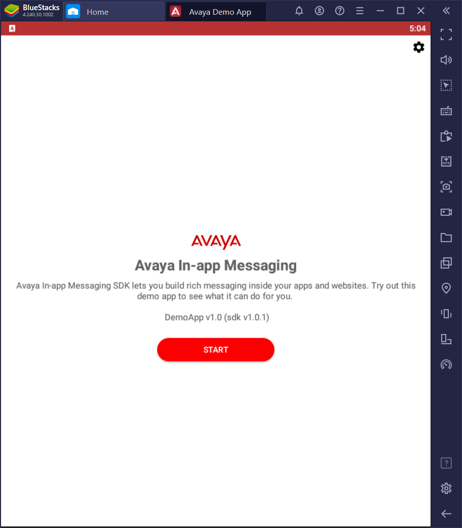 Avaya Demo App JWT Start