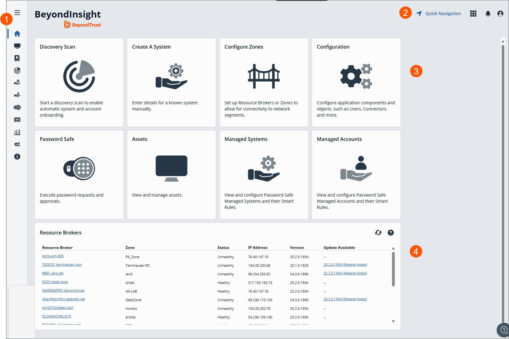 BeyondInsight Home Page