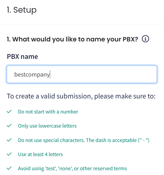Screenshot of question 1