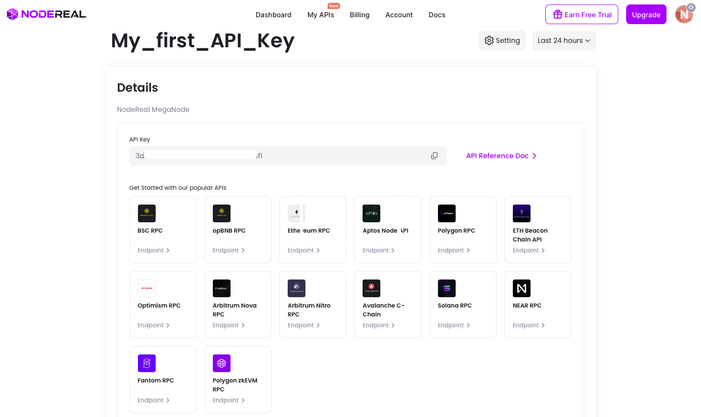 Click to copy your https API endpoint