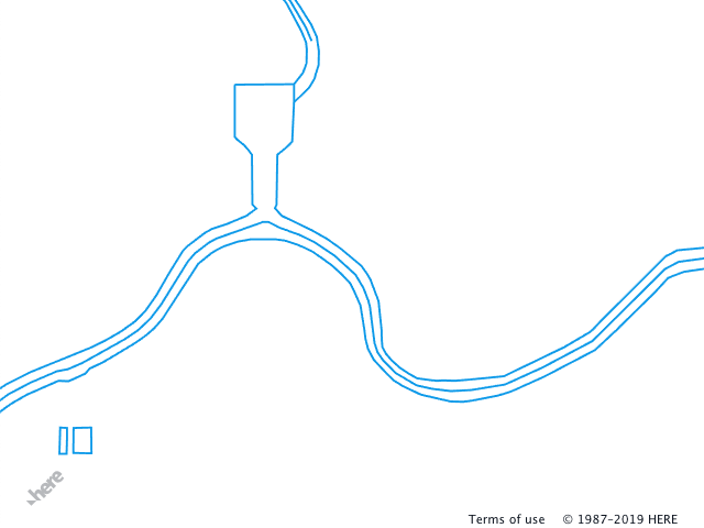 The map after applying the "lines" style