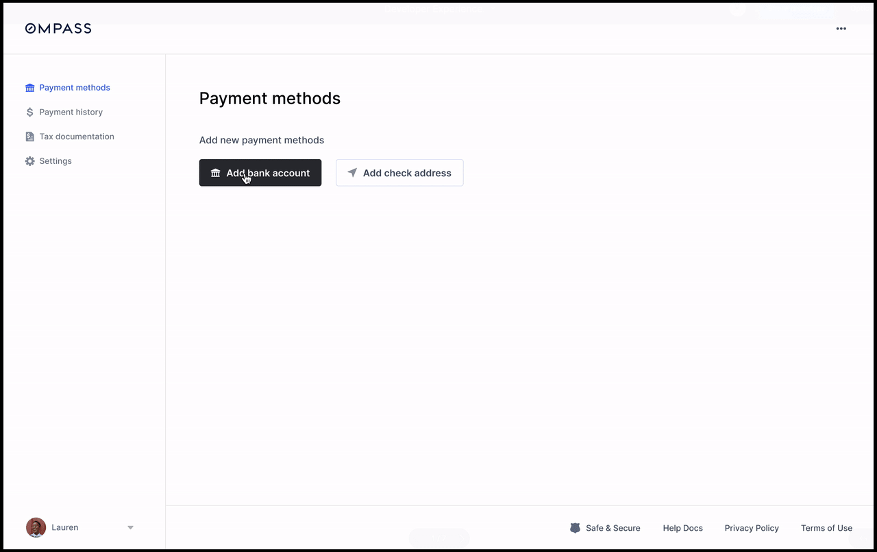 Collect and submit payment infor