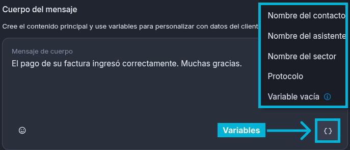  Armar el contenido del mensaje