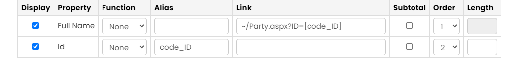 Viewing the Display tab