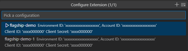 Configuration feature