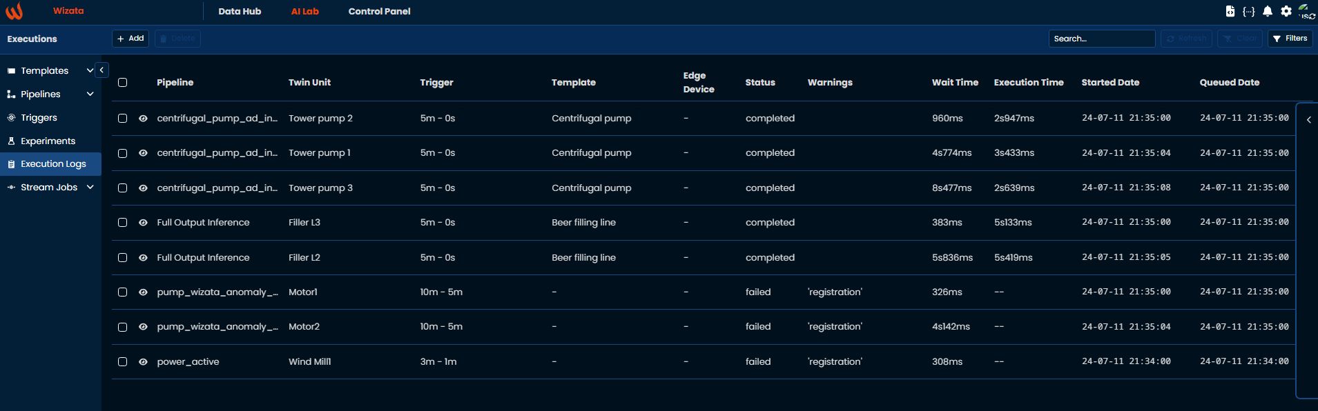 Image 1. Execution logs.