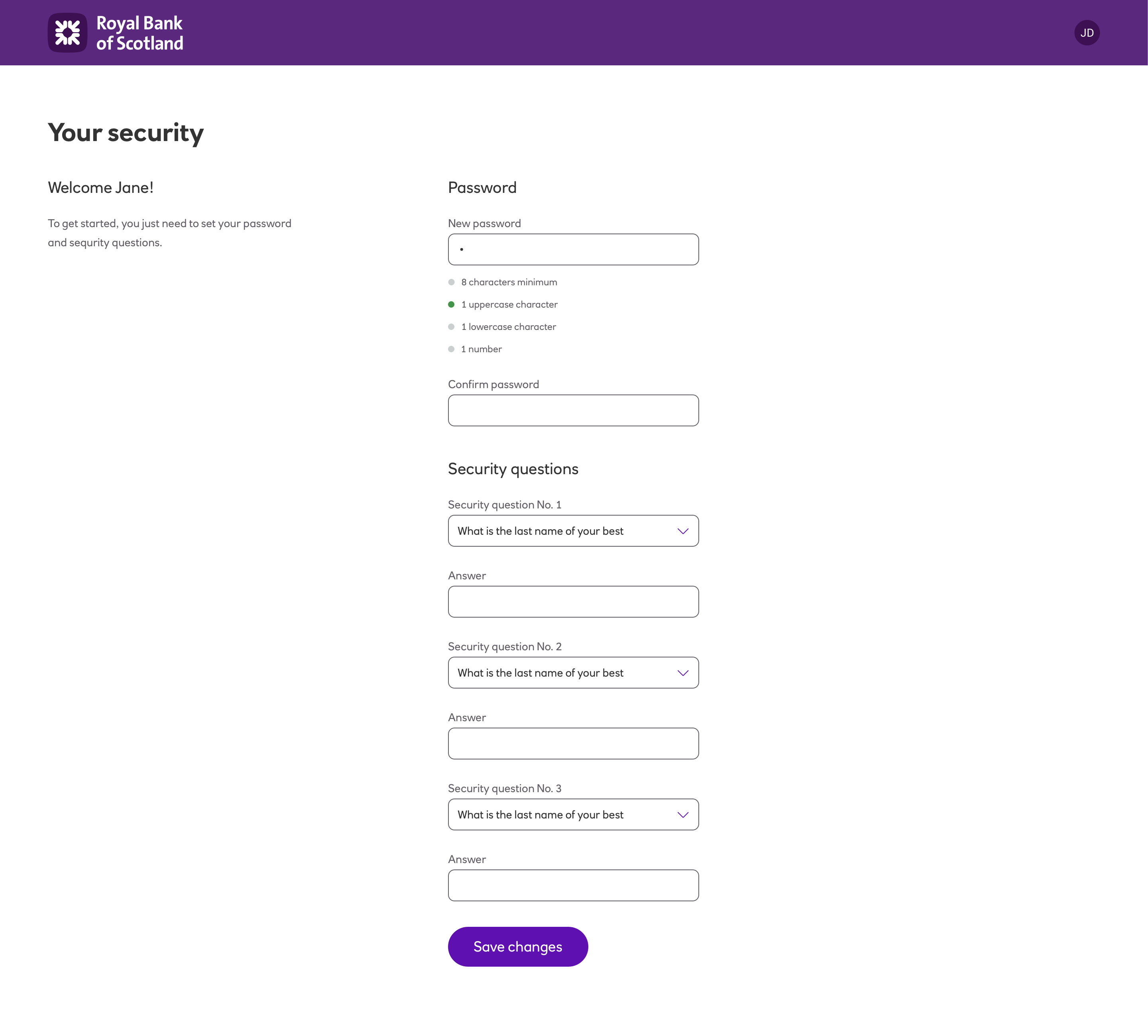 Setting up MFA using a key fob