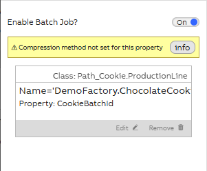 Batch job enabled