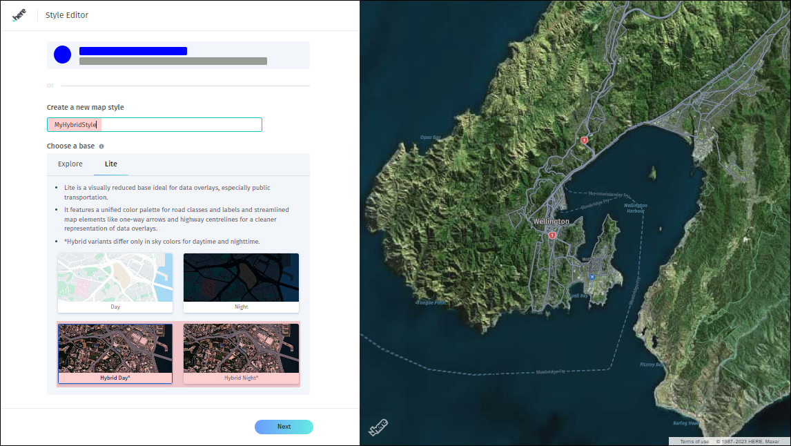 Style Editor - configure a hybrid style