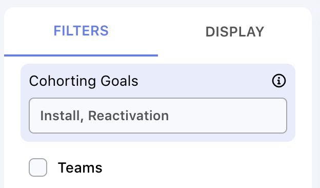 Cohort configuration option