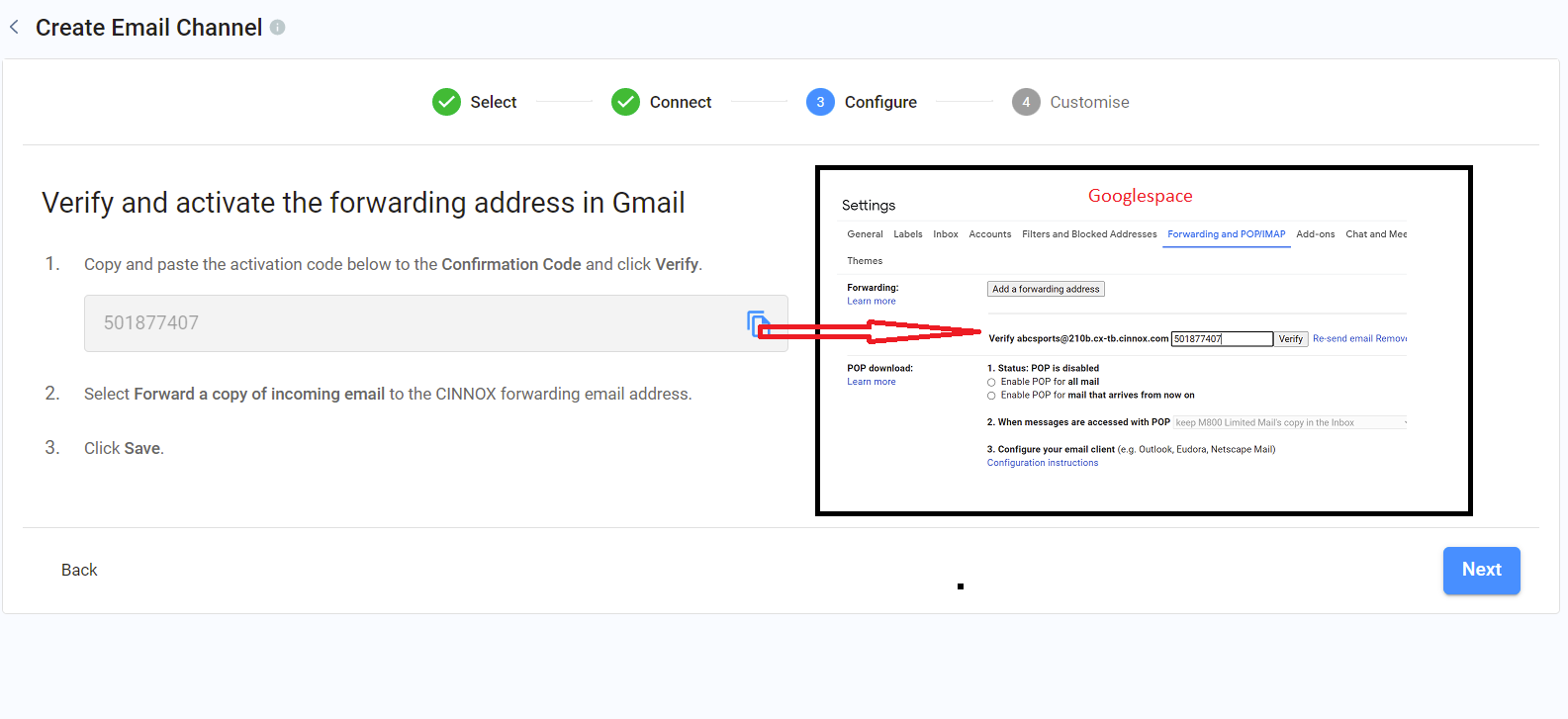 Email Verification - Google Workspace