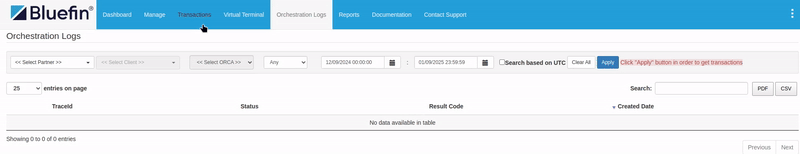 Orchestration Logs