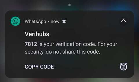 Copy Code Preview on Android Notification