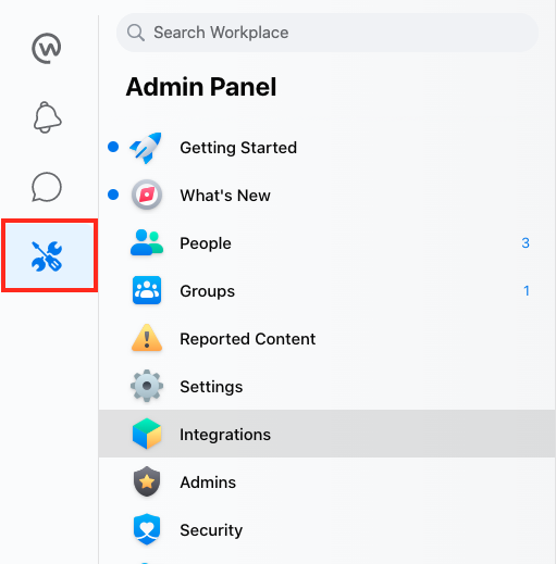 Figure 1.1: Menu Entry for the Admin Panel