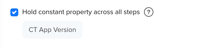 Hold Property Constant Checkbox
