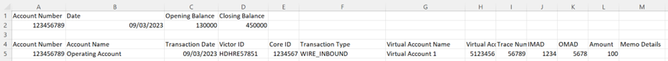 Figure 4. Reconciliation Report Export