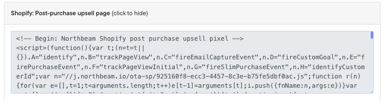 Shopify: Post-Purchase Upsell Page