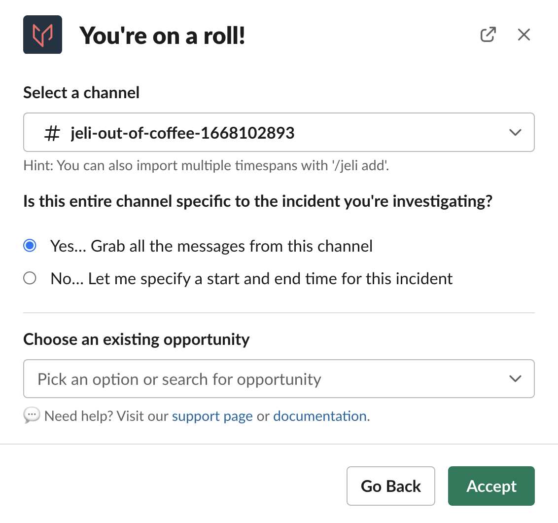 Add all messages from a Slack channel
