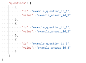 Example question object