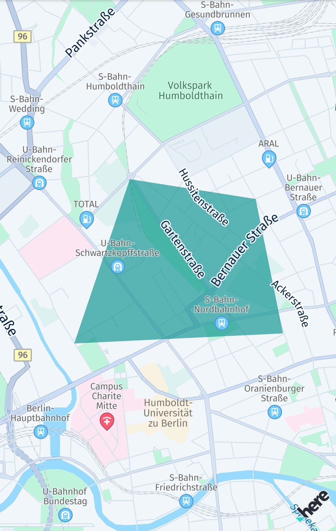 Screenshot: Showing a polygon.