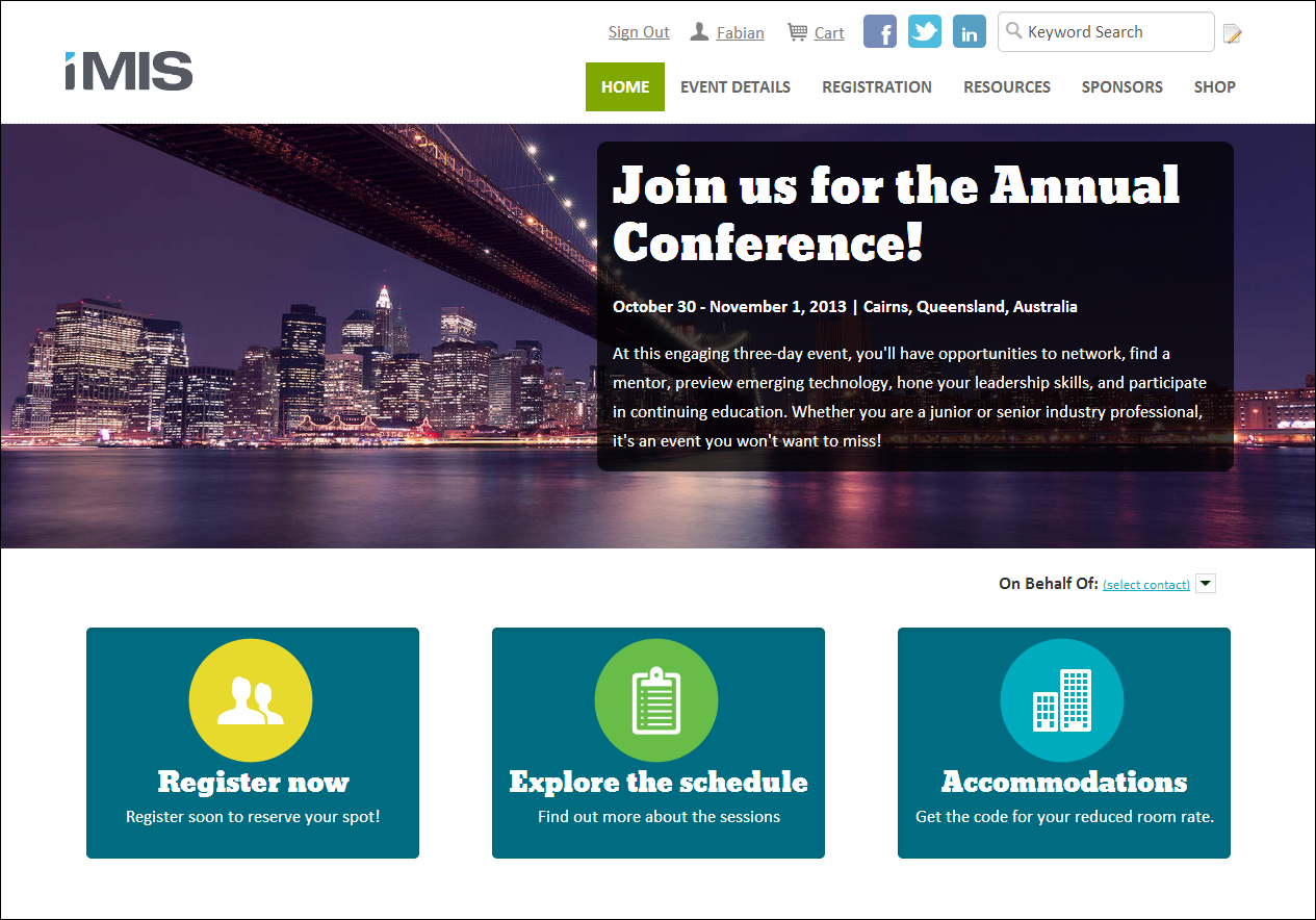Annual Conference Quick Start Site