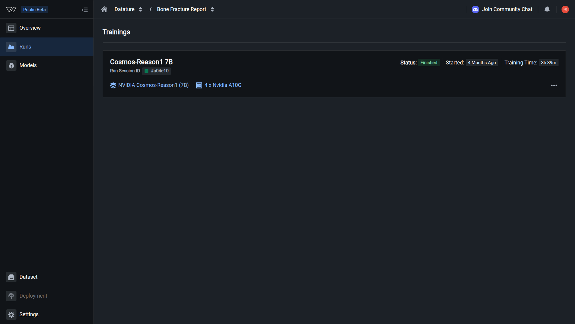 Runs tab without the deleted run, workflow still visible in the Workflows tab