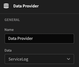 Providing data from the ServiceLog table