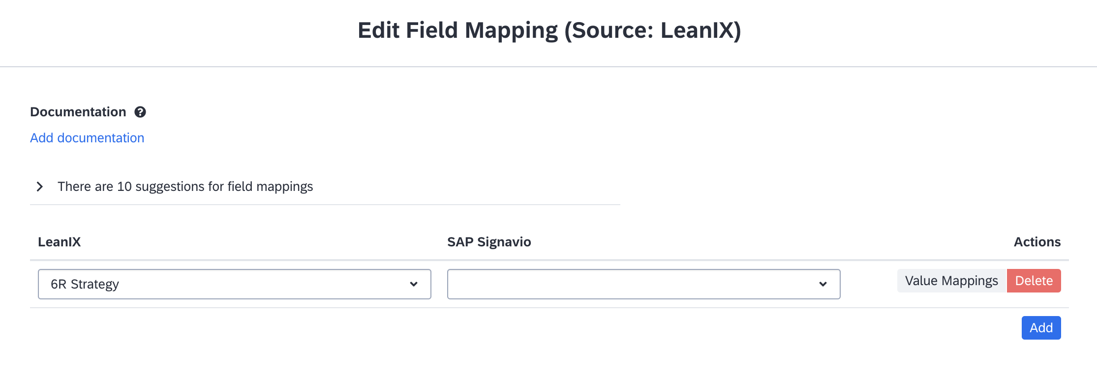 Field Mapping Settings