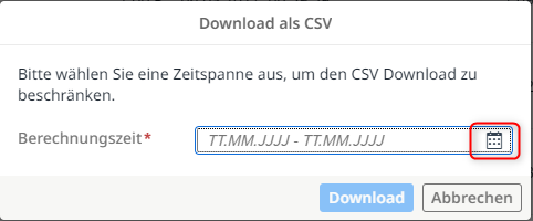 Öffnen des Kalenders