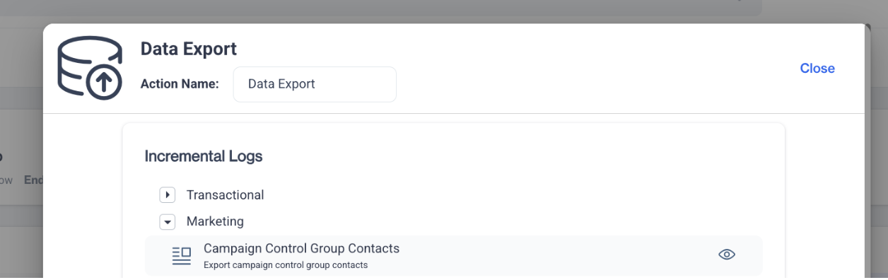 Campaign Control Group Contacts