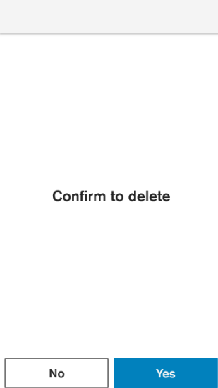 Confirmation Alert