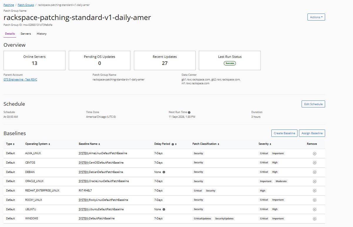 Patching Group Details