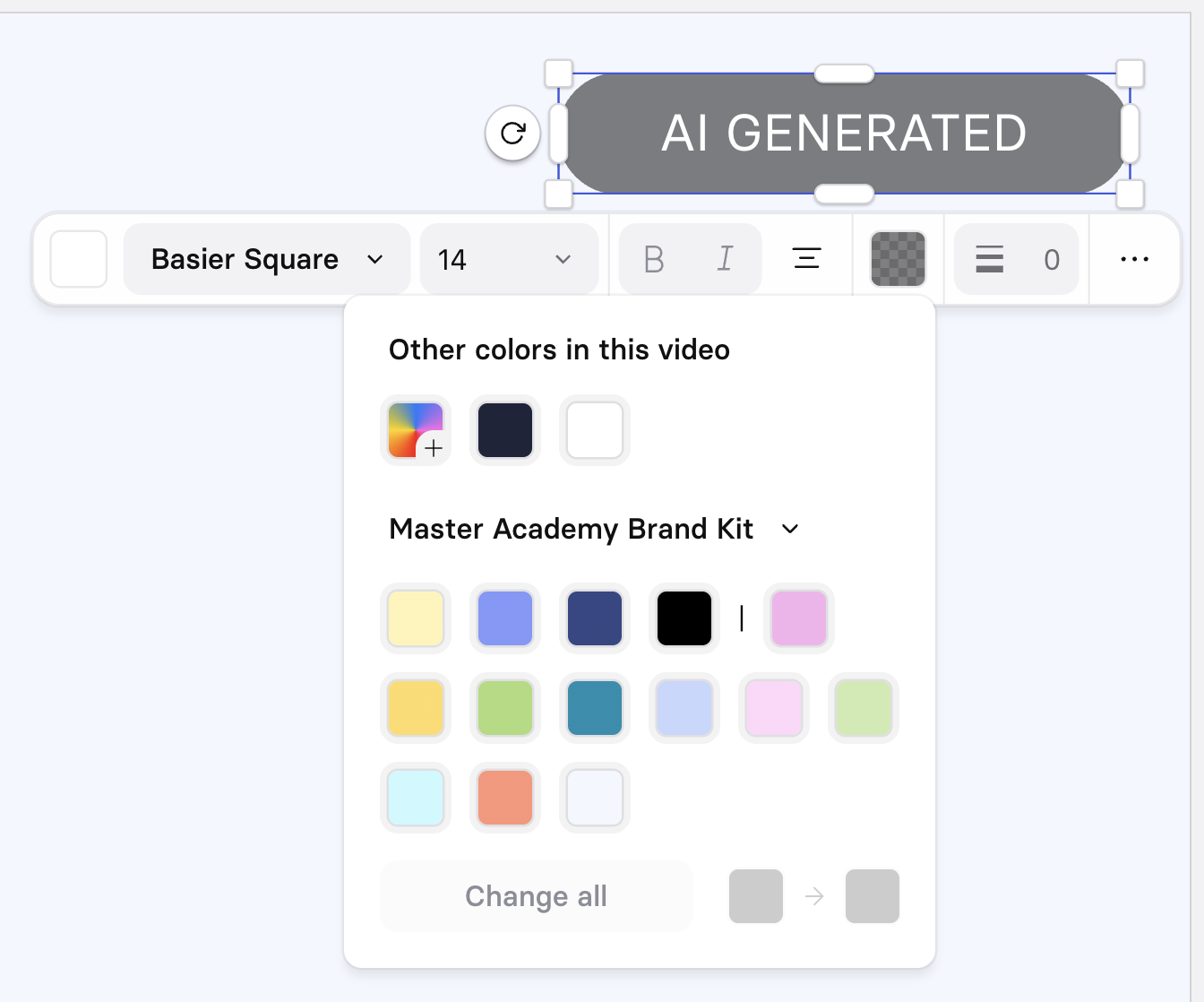 AI label example
