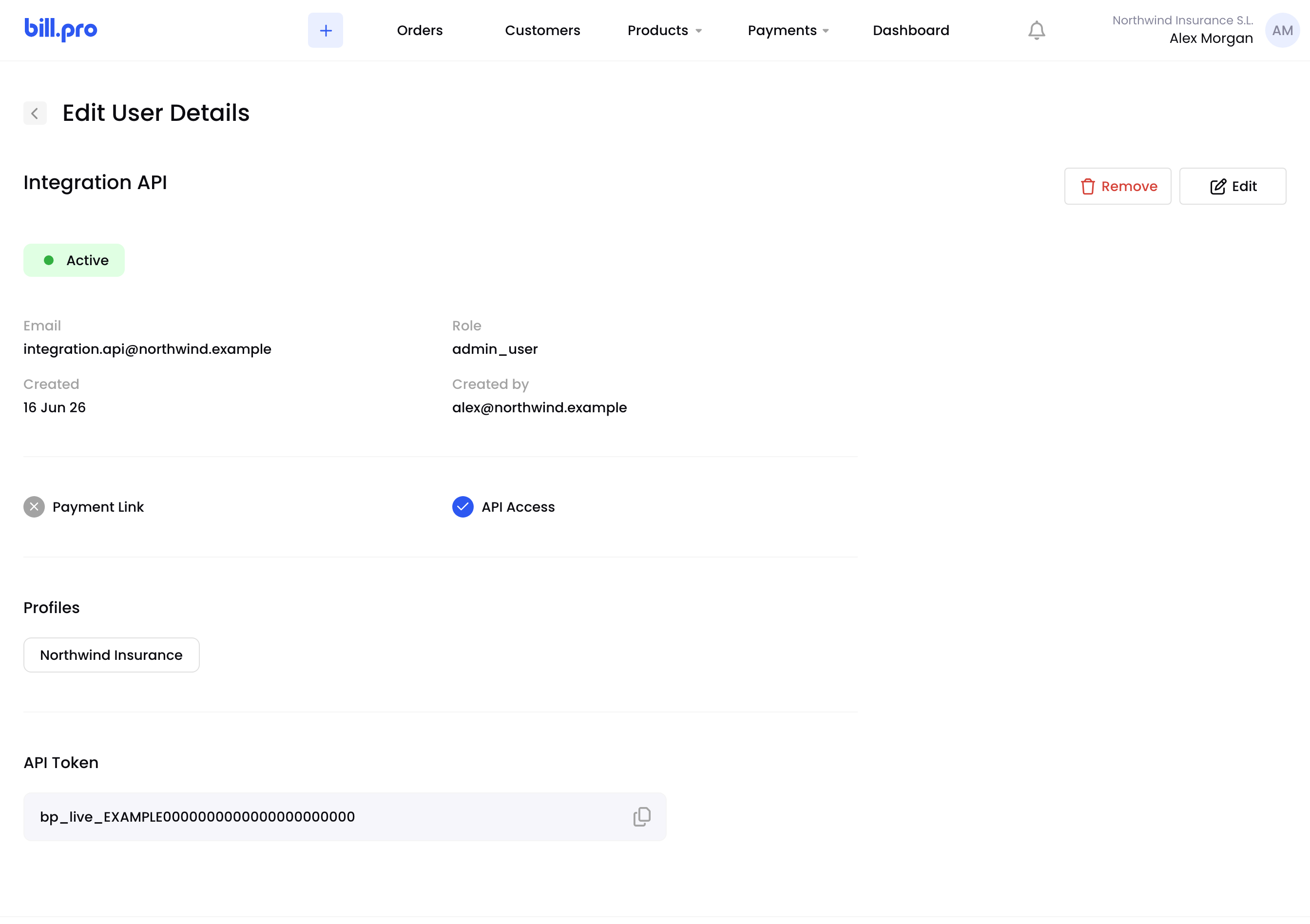 A user with API Access and an API token