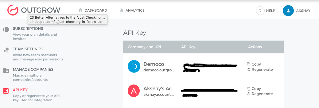 API Key