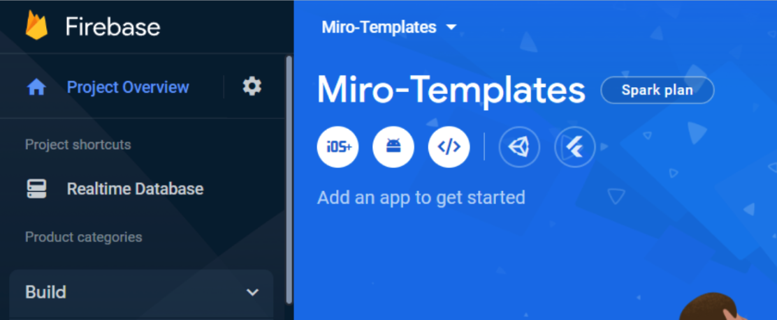 Figure 19. Miro-Templates on Firebase.