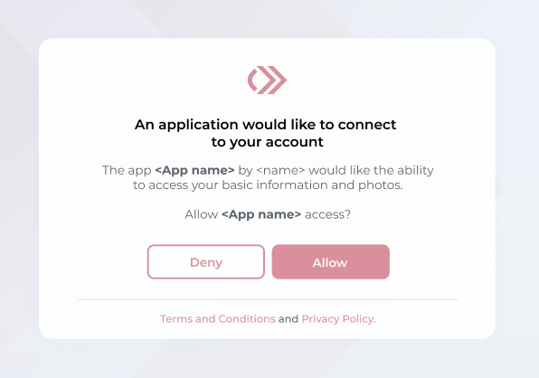 Allow an application to connect to your account.