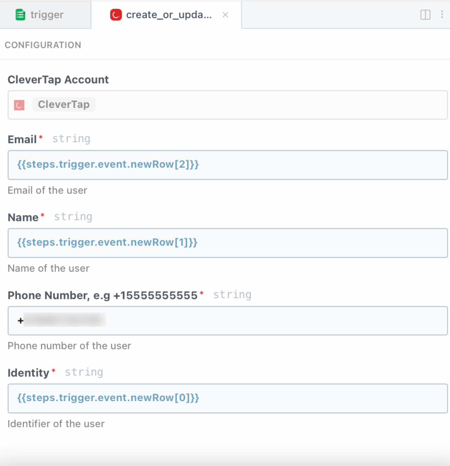 Configuring User Data