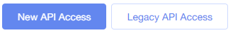 New API Access button
