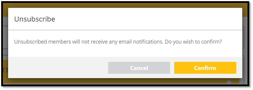 Email unsubscribe