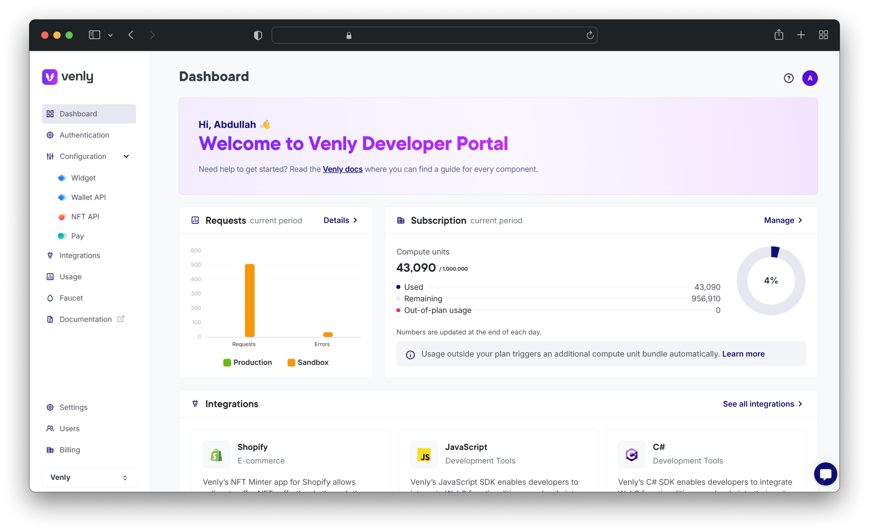 Portal Dashboard