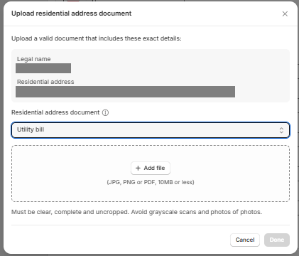 Click **Add file**