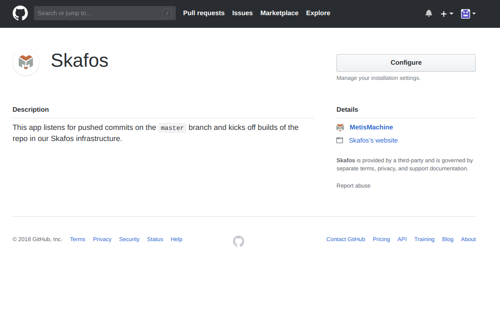 Adding Skafos to your GitHub repo