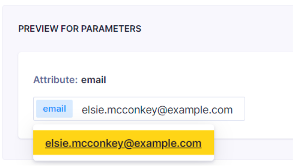 Parameter control at the bottom of an analysis showing a test value