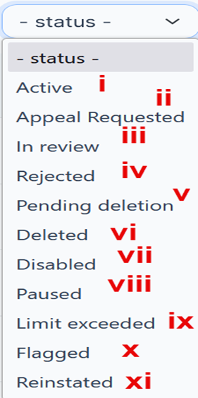 Figure 36: The status.