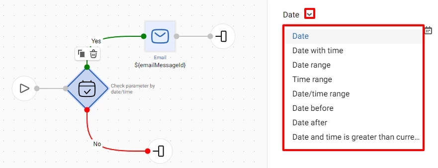 Date and/or time settings