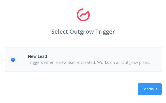 Select Outgrow Trigger