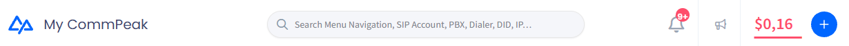 Screenshot of the Home tab with billing information