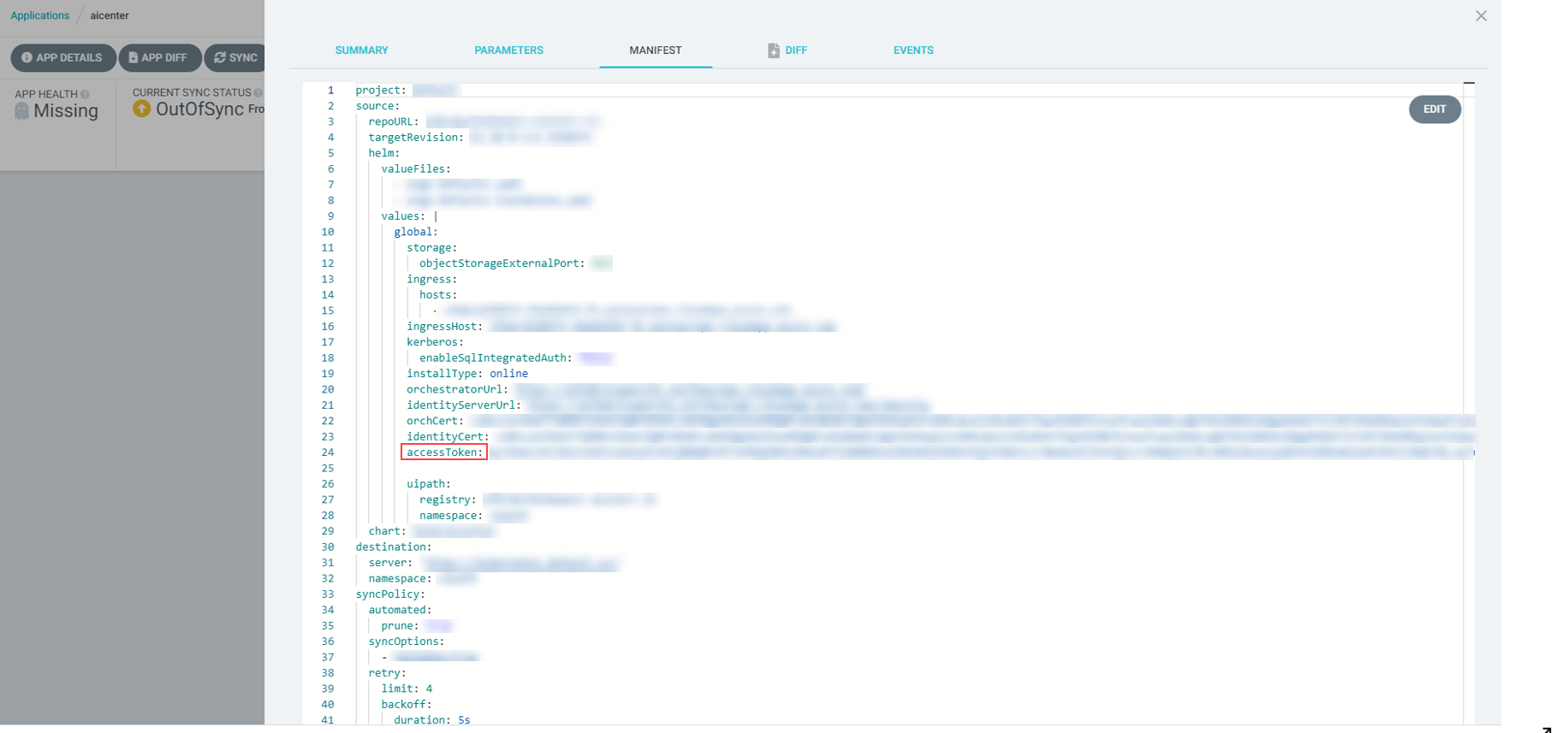accessToken - Manifest tab.png