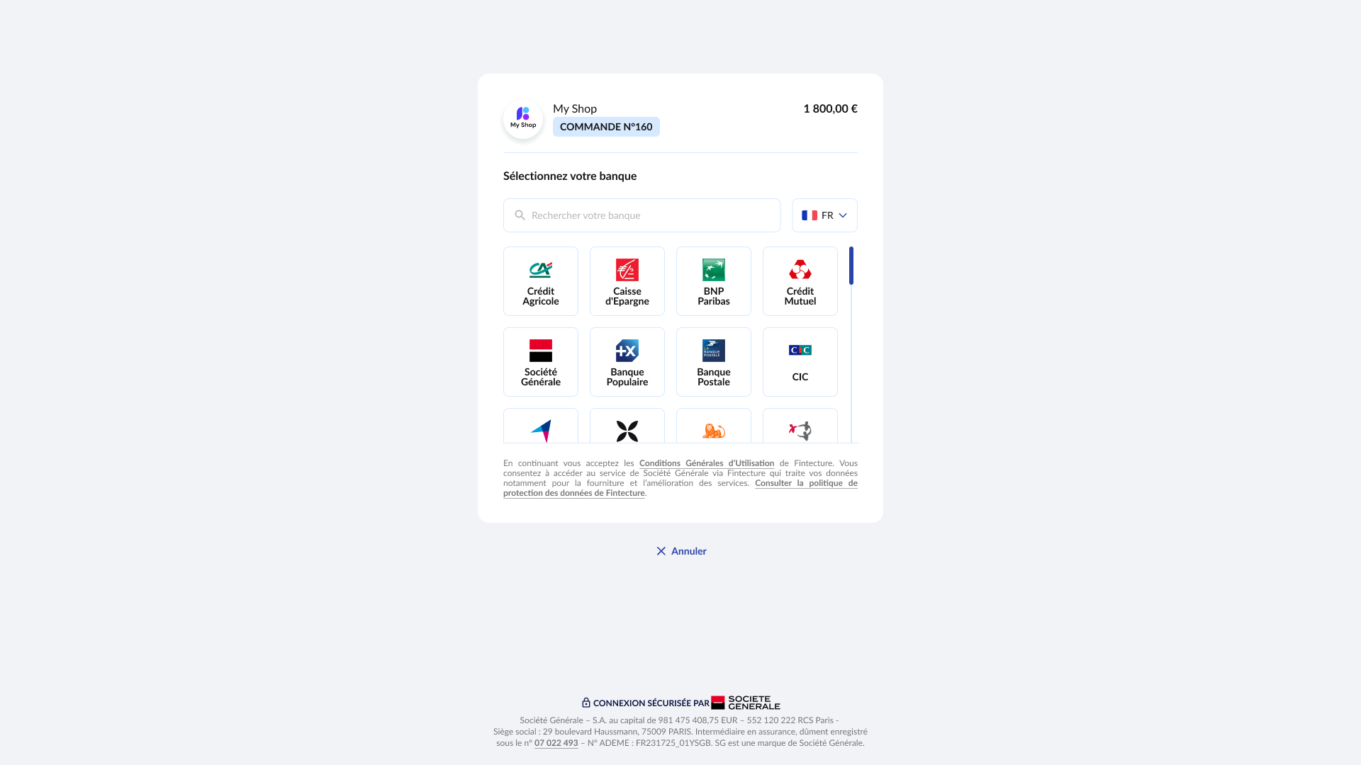 Immediate Transfer Banks Menu
